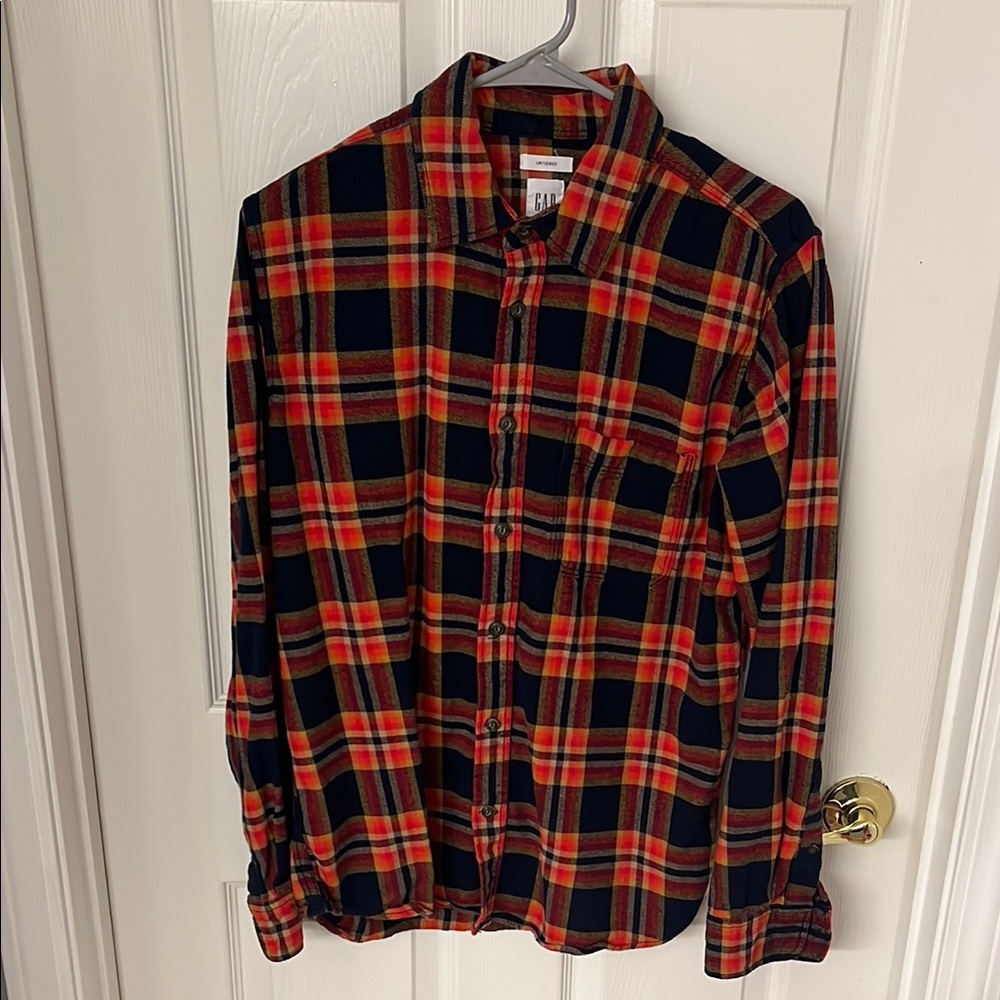 GAP Plaid Flannel Shirt Medium